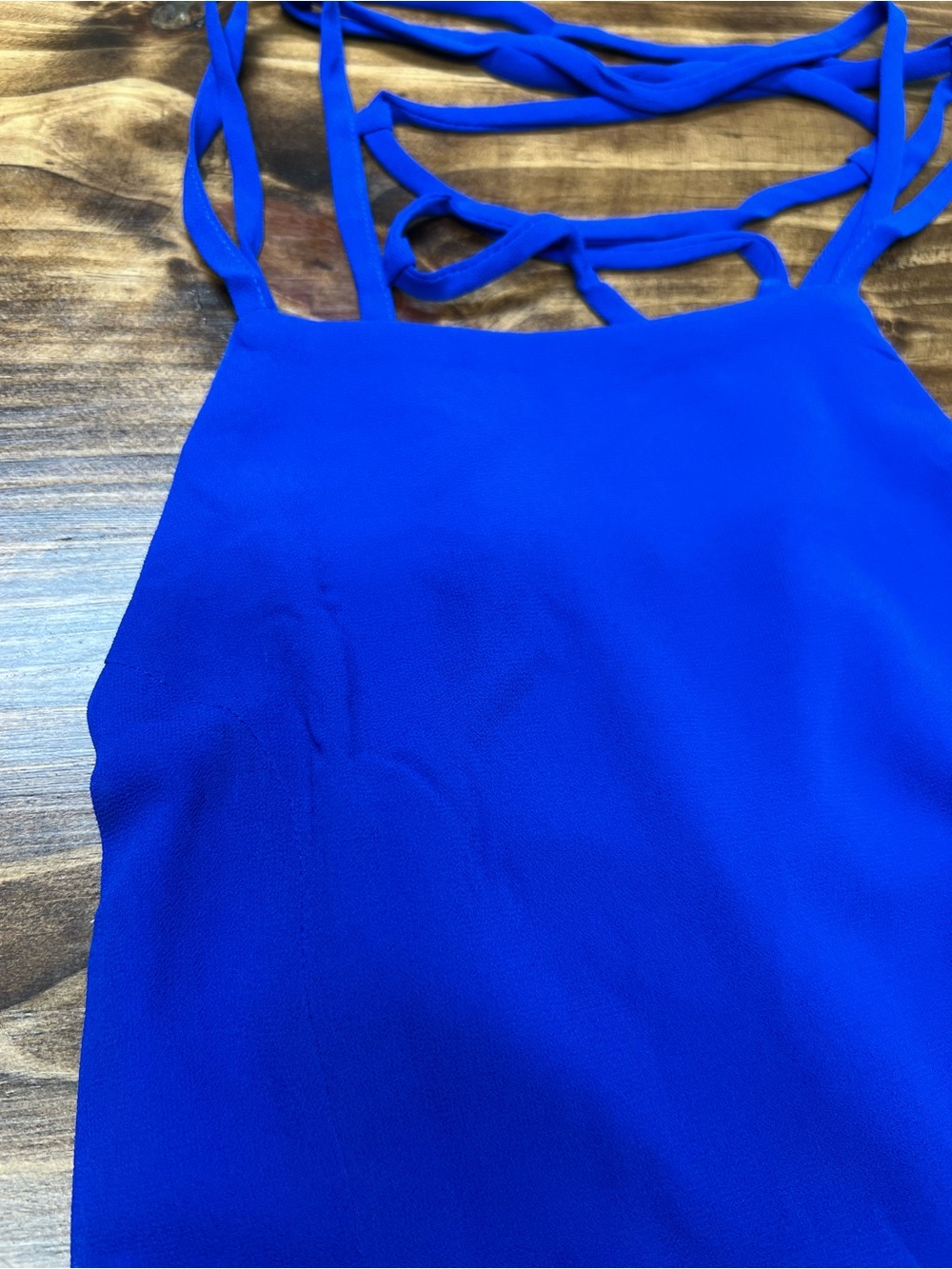 Lulus Good Deeds Royal Blue Lace-Up Dress Size XS NWT Y2K - Picture 9 of 13
